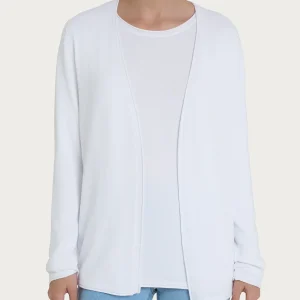 Cardigan aperto in Summertime - Bianco