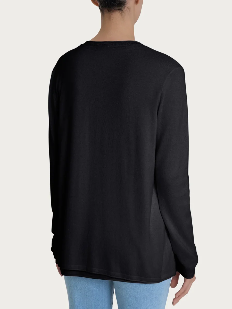 Cardigan aperto in Summertime - Nero - immagine 3