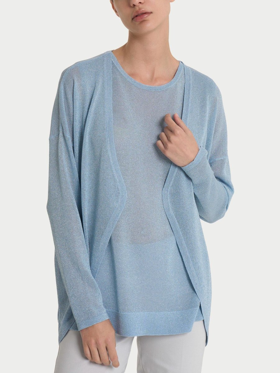 Cardigan in Crêpe Lurex - Skyway - immagine 2