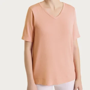 Maglietta con scollo a V in Viscosa Summer - Cork