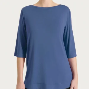 Maglietta con manica 3/4 in misto viscosa - Oceana