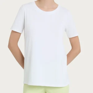 Maglietta tinta unita con manica corta in Ultralight - Bianco