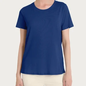 Maglietta tinta unita con manica corta in Ultralight - Blueberry