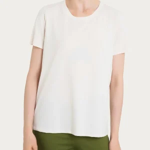 Maglietta tinta unita con manica corta in Ultralight - Champignon