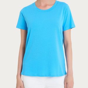 Maglietta tinta unita con manica corta in Ultralight - Azure Blue
