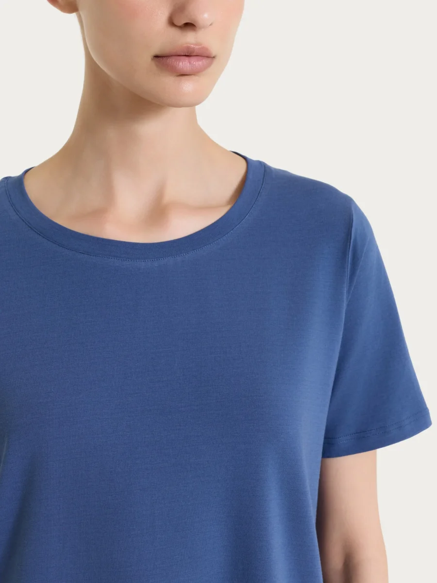 Maglietta tinta unita con manica corta in Ultralight - Oceana - immagine 5