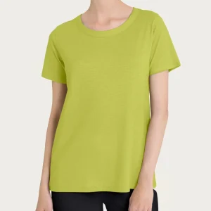 Maglietta girocollo in slub jersey di cotone - Grenoble Green