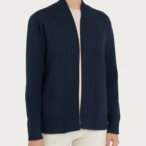 Cardigan aperto in Super Soft  - Bleu