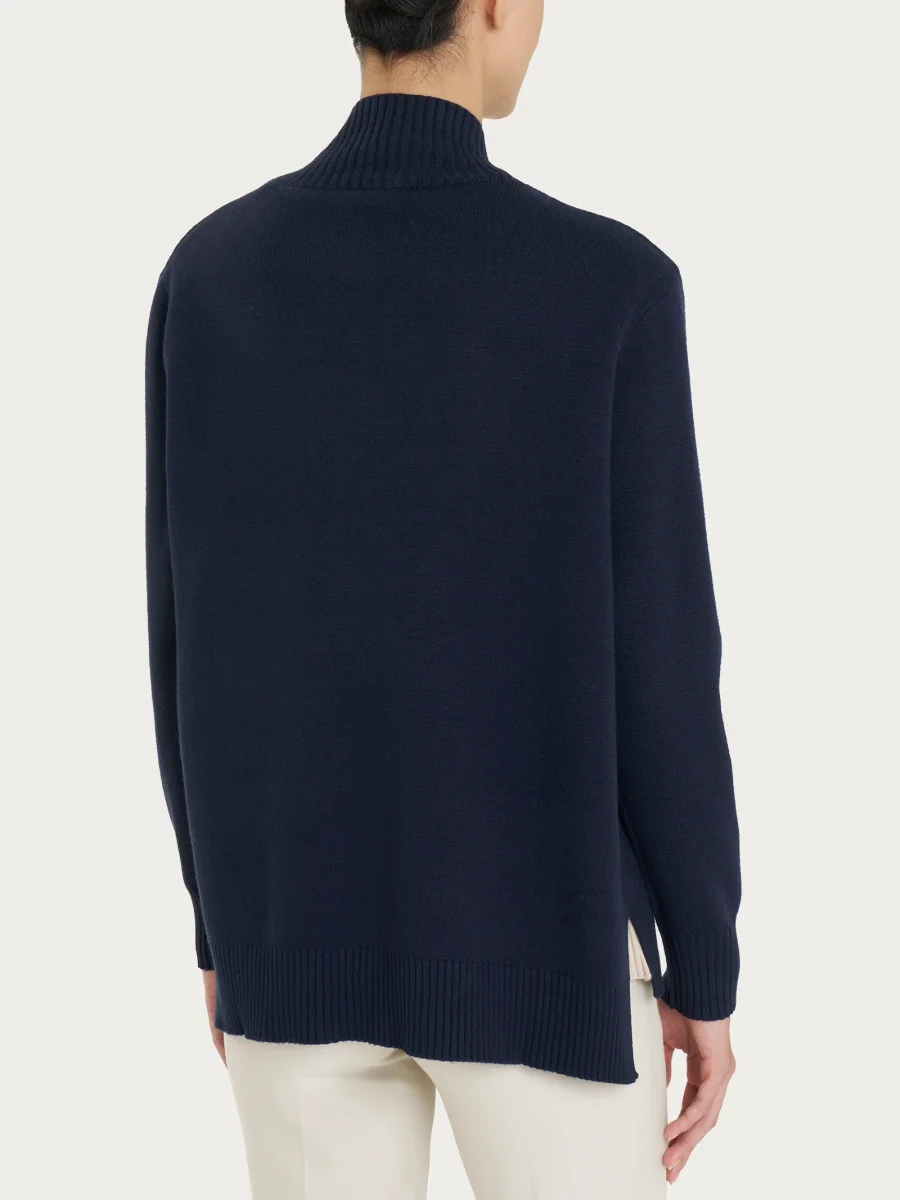 Cardigan aperto in Super Soft - Bleu - immagine 3