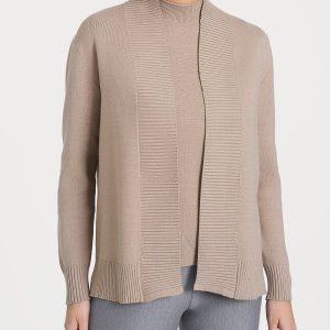Cardigan aperto in Super Soft  - Cammello