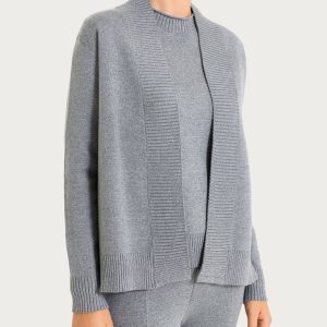Cardigan aperto in Super Soft  - Ferro Mel.