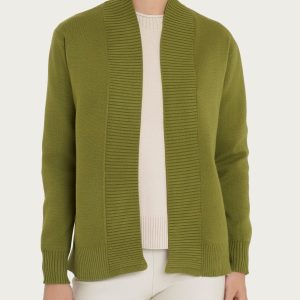 Cardigan aperto in Super Soft  - Sphagnum
