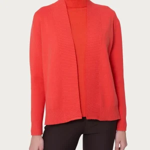Cardigan aperto in Super Soft  - Cayenne