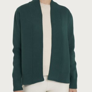 Cardigan aperto in Super Soft  - Rain Forest