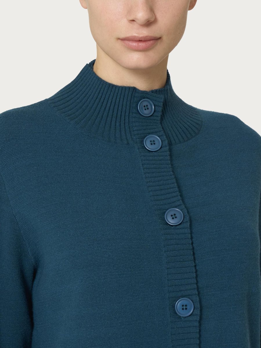 Cardigan aperto con bottoni in super soft - Reflecting Pond - immagine 4