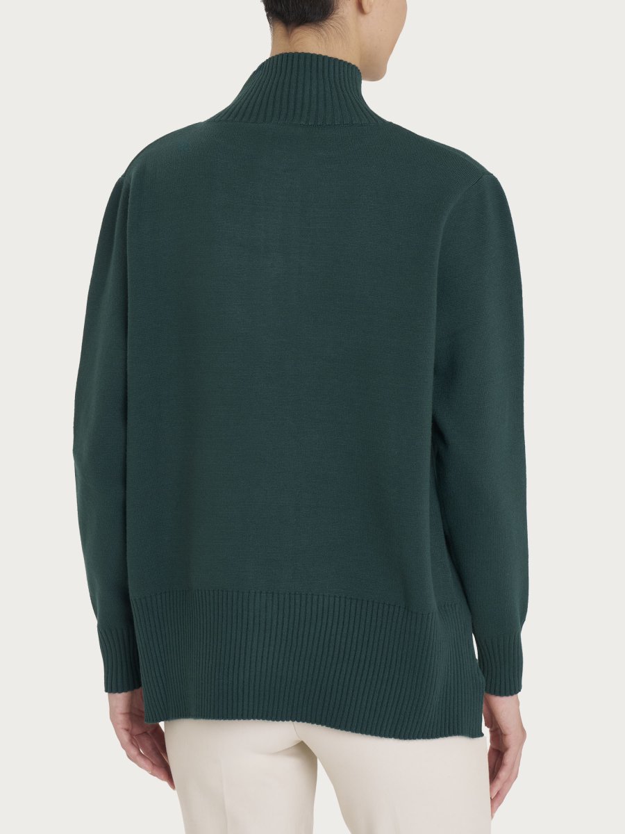 Cardigan aperto con bottoni in super soft - Rain Forest - immagine 3