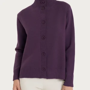 Cardigan aperto con bottoni in super soft - Plum Perfect