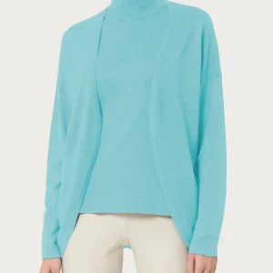 Cardigan aperto Four Seasons - Nile Blue