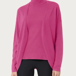 Cardigan aperto Four Seasons - Red Violet