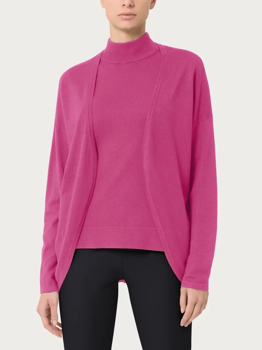 Cardigan aperto Four Seasons - Red Violet - immagine 2