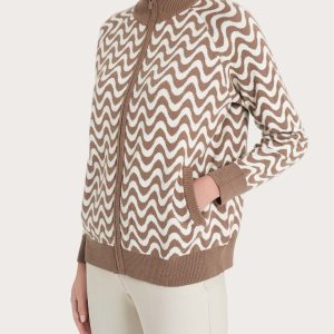 Bomberino a onde in filato Winter Cotton - Fant. Pine Bark