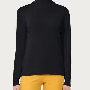 Dolcevita a maglia unita Four Seasons - Nero