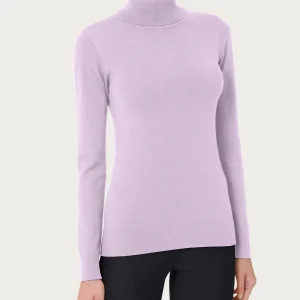 Dolcevita a maglia unita Four Seasons - Orchid Petal