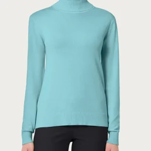Dolcevita a maglia unita Four Seasons - Nile Blue
