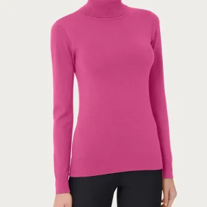 Dolcevita a maglia unita Four Seasons - Red Violet