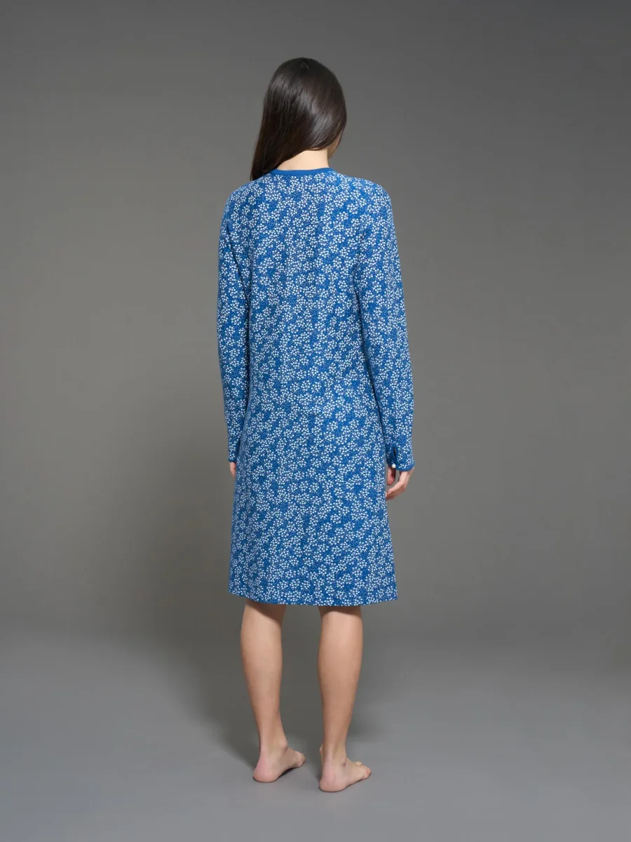 Camicia da notte a serafino in interlock di cotone - Fant. Set Sail - immagine 3