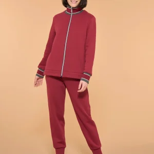 Tuta felpata collo alto in morbido misto cotone - Fant. Tibetan Red