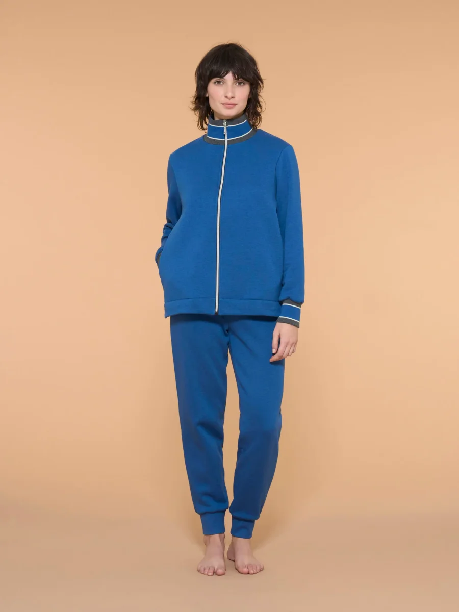 Tuta felpata collo alto in morbido misto cotone - Fant. Set Sail