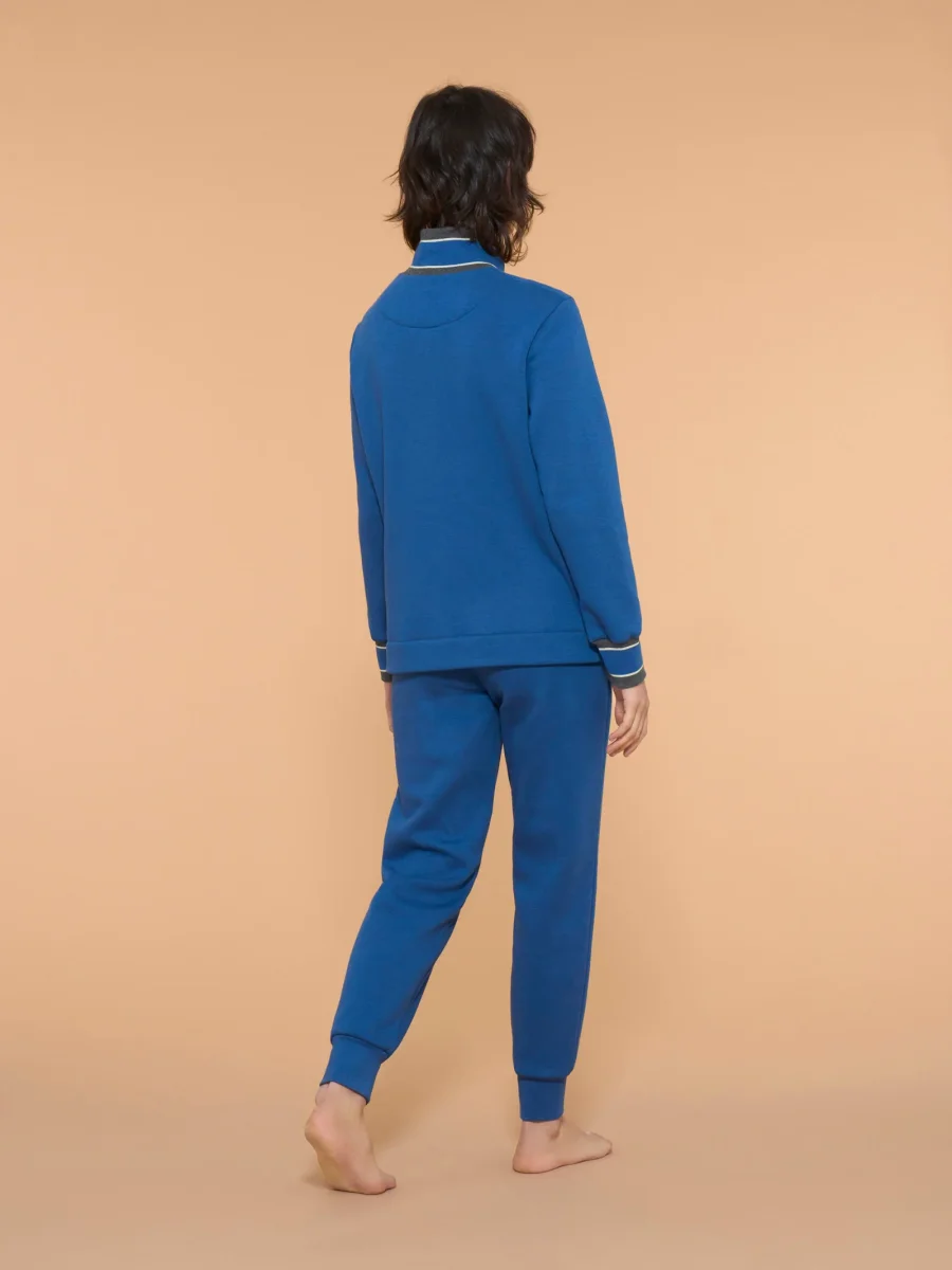 Tuta felpata collo alto in morbido misto cotone - Fant. Set Sail - immagine 3