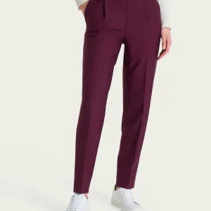 Pantalone a carota con tasche e pinces in Compact - Fig