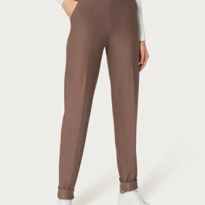 Pantalone chino con tasche in Eco Techno Fleece - Pine Bark