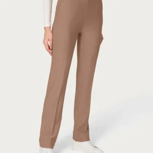 Pantalone dritto con tasche in Eco Techno Fleece - Pine Bark