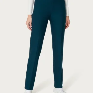 Pantalone dritto con tasche in Eco Techno Fleece - Reflecting Pond