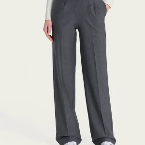 Pantalone ampio con tasche in Compact - Ardesia Mel.