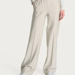 Pantalone ampio con tasche in Compact - Champignon