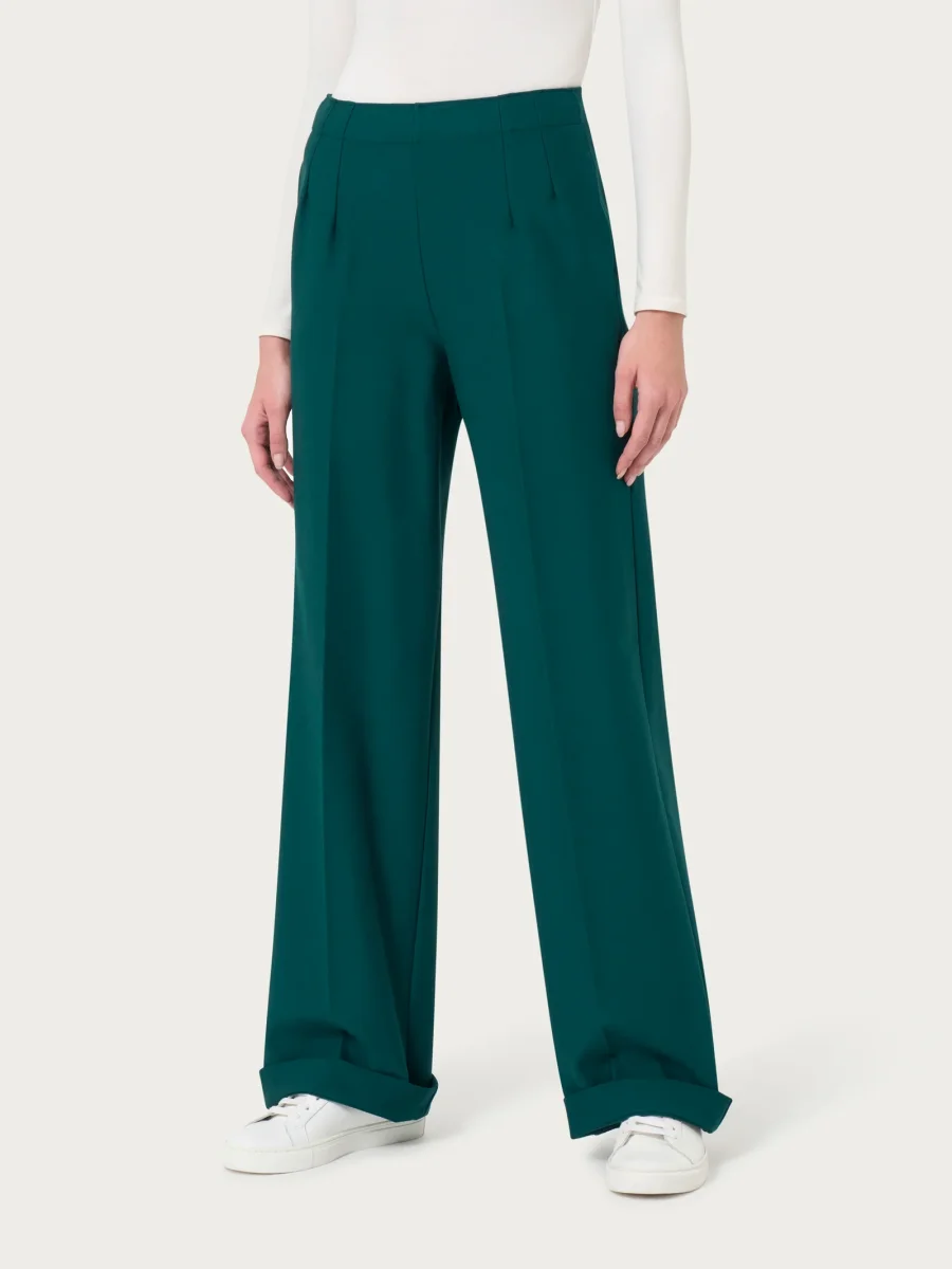 Pantalone ampio con tasche in Compact - Rain Forest