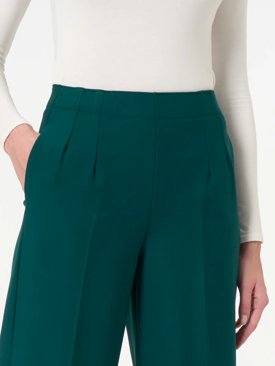 Pantalone ampio con tasche in Compact - Rain Forest - immagine 4