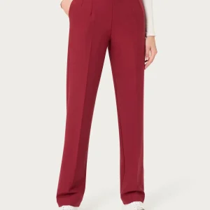 Pantalone dritto con tasche in tessuto Compact - Tibetan Red