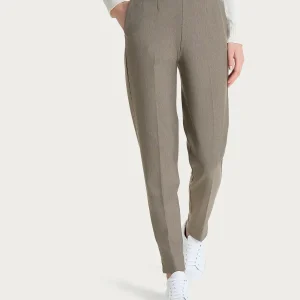 Pantalone a carota con tasche in tessuto Compact - Glace' Mel.