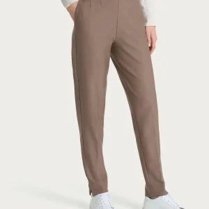 Pantalone a carota con tasche in tessuto Compact - Pine Bark