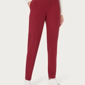 Pantalone a carota con tasche in tessuto Compact - Tibetan Red