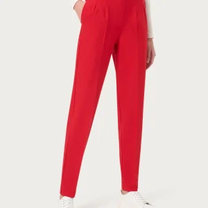 Pantalone a carota con tasche in tessuto Compact - Salsa