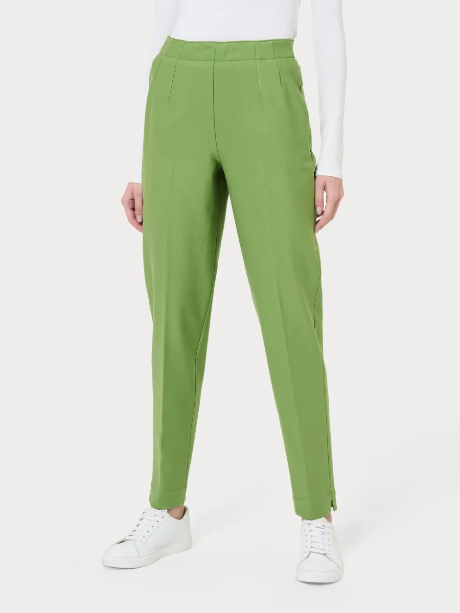 Pantalone a carota con tasche in tessuto Compact - Piquant Green