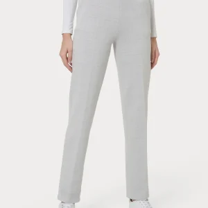 Pantalone dritto con tasche in tessuto Eco Jacquard - Fant.Champignon