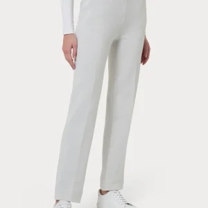 Pantalone dritto con tasche in tessuto Eco Jacquard - Fant.Champignon