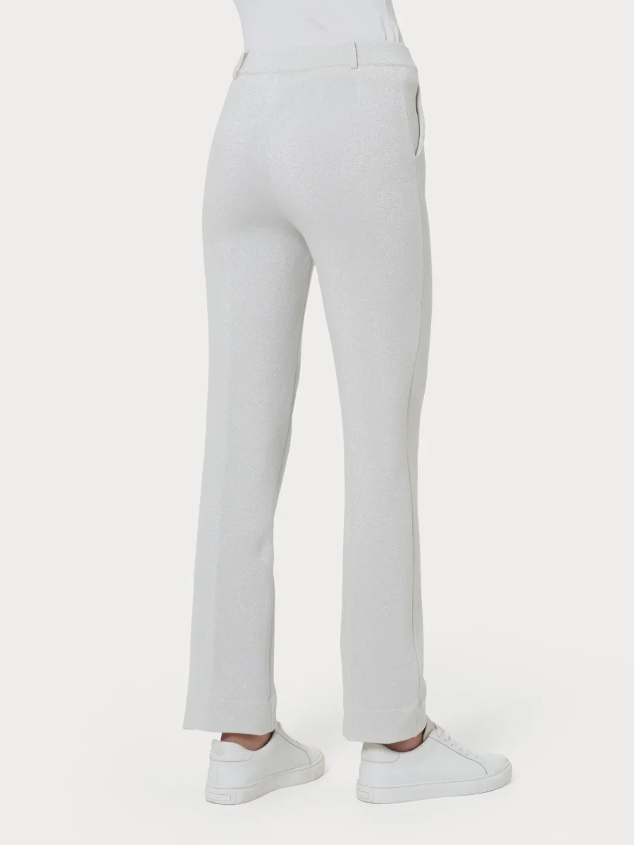 Pantalone dritto con tasche in tessuto Eco Jacquard - Fant.Champignon - immagine 3